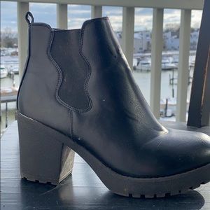 Black Platform Booties